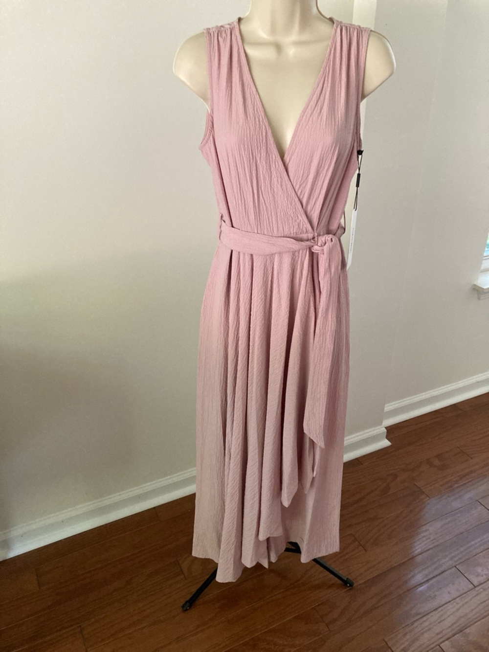 Calvin Klein Sleeveless Dusty Rose Jumpsuit Wrap